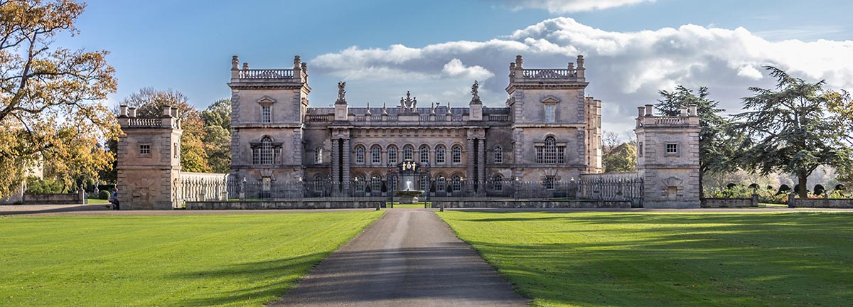 Grimsthorpe Castle Frontage from the driveway